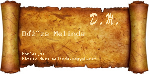 Dúzs Melinda névjegykártya